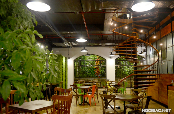 Thiết kế nội thất quán cafe đẹp Cora Coffee