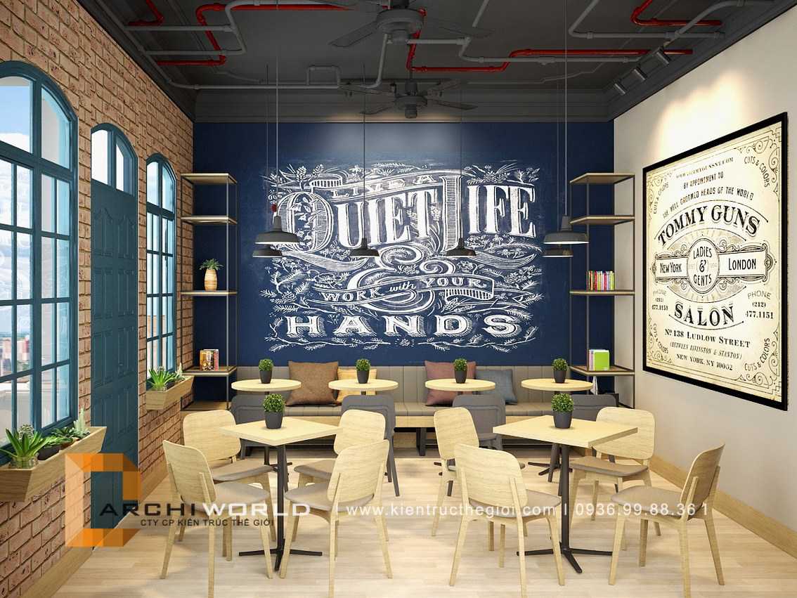 thiết kế quán trà sữa đẹp ding tea hà đông