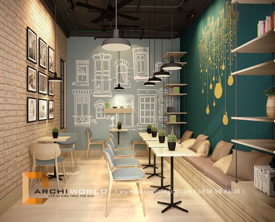 thiết kế quán trà sữa đẹp ding tea hà đông