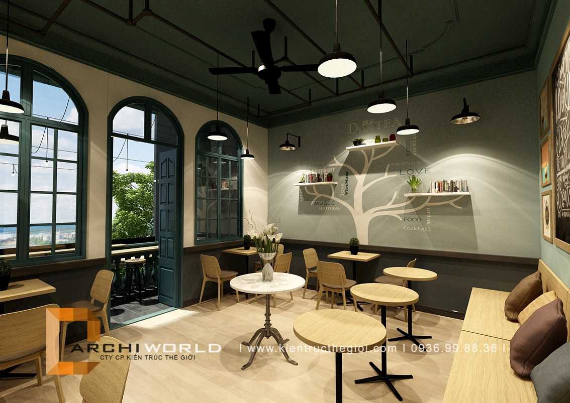 thiết kế quán trà sữa đẹp ding tea hà đông