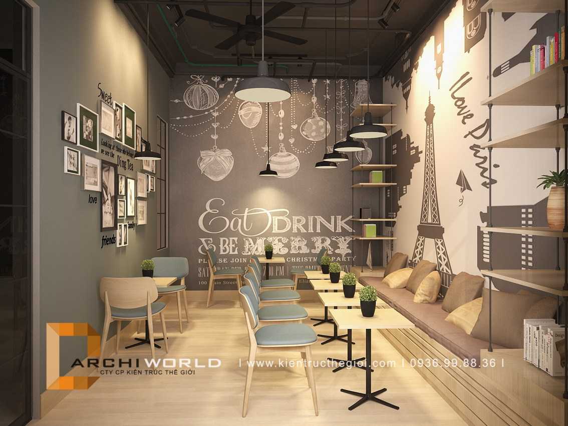 thiết kế quán trà sữa đẹp ding tea hà đông